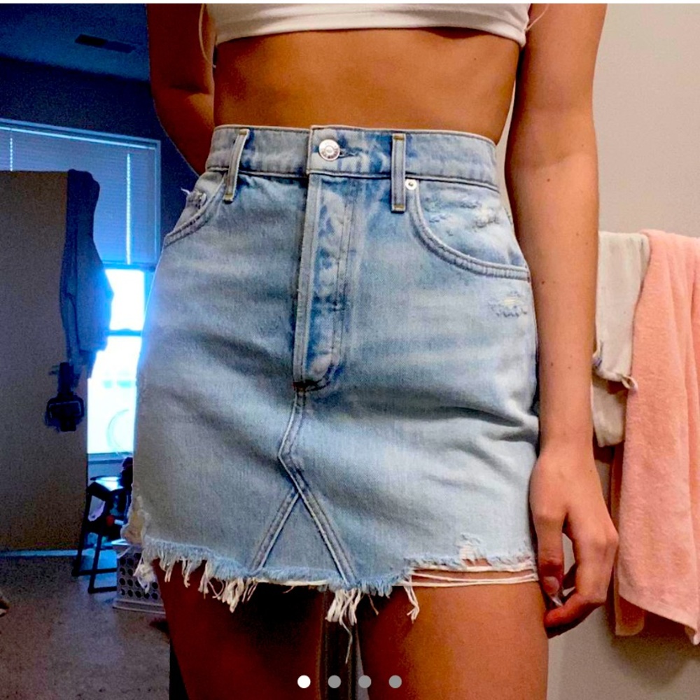 Agolde Denim Mini Skirt